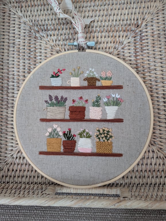Flower Shop Embroidery in Hoop 