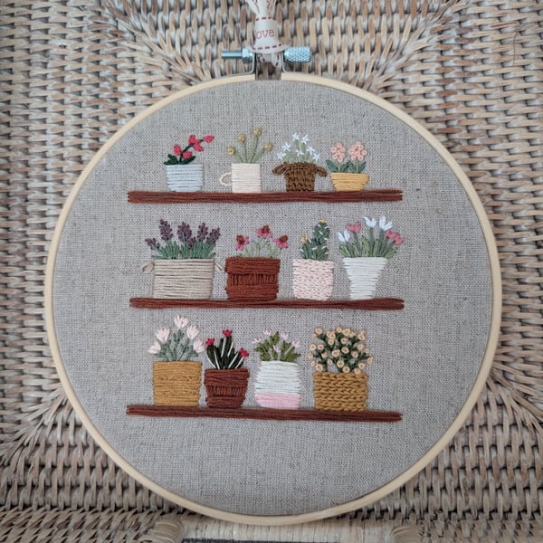 Flower Shop Embroidery in Hoop 