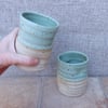 Wine, water or juice beaker, beer tumbler cup handthrown in stoneware 
