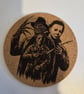 Handmade Horror Icons Laser Engraved Cork Coaster