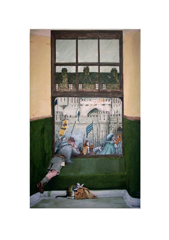 Glasgow Tenement Prints - Camelot In Govan Painting