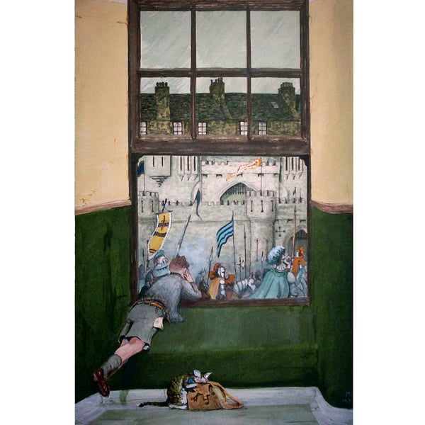 Glasgow Tenement Prints - Camelot In Govan Painting