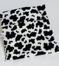 Large sandwich bag. Reusable and eco-friendly. Black and white cow design - Image 4