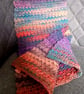 Crochet Scarf - Scarf for all - Scarf for him - Variegated Scarf