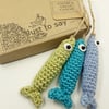 Three Little Crochet Sardines - A Great Catch!