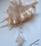 Rose Quartz Angel-Fairy Pendant  925 Sterling Silver Plated with chain - Image 5