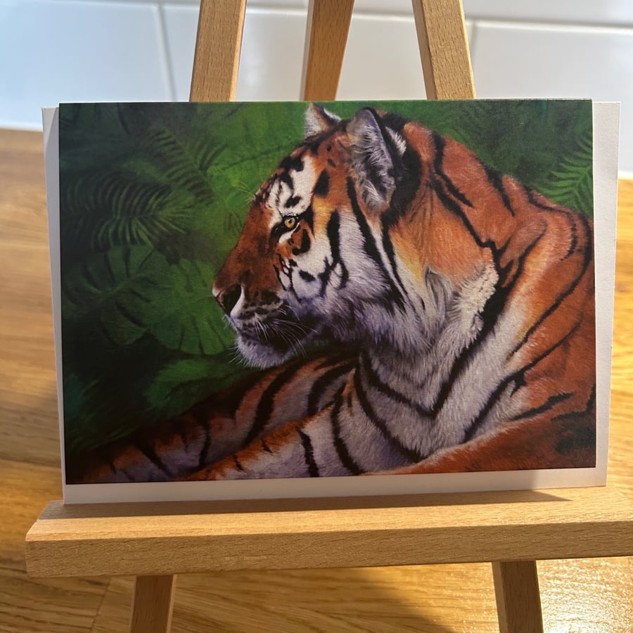 Small Tiger Card A6 size
