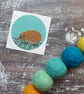 Hedgehog 38mm Round Sticker - Image 1