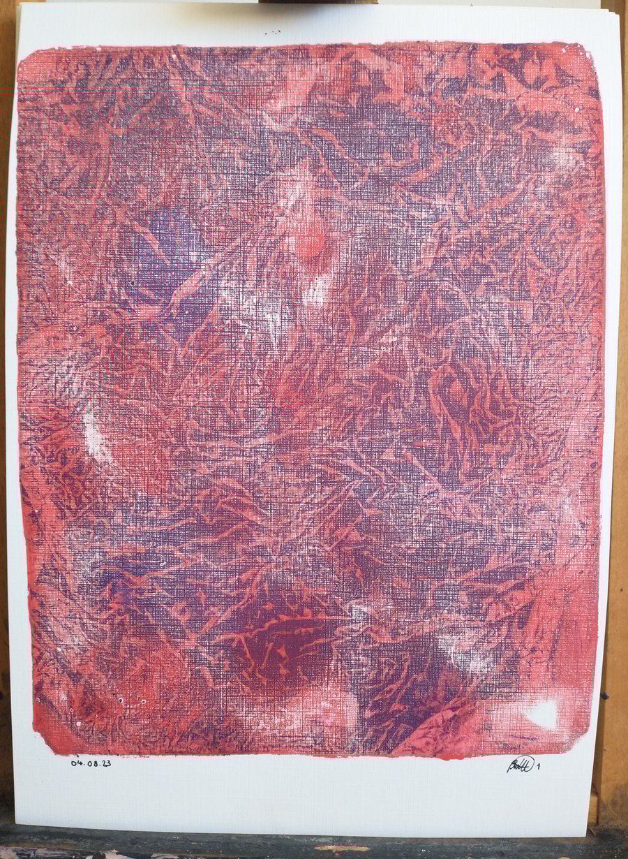 Abstract forest Mountain print