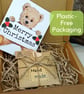 Personalised Christmas Teddy Bear Brooch, Handmade Wooden Christmas Jumper Pin - Image 8