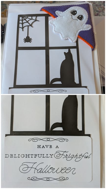 Halloween Greeting Card and Ghosty Bookmark