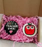 Best Teacher Ever Hand Painted Pebble Magnet Gift Set - Teacher Thank You Gift