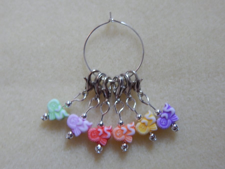 Crochet Stitch Markers Angels Set of 6