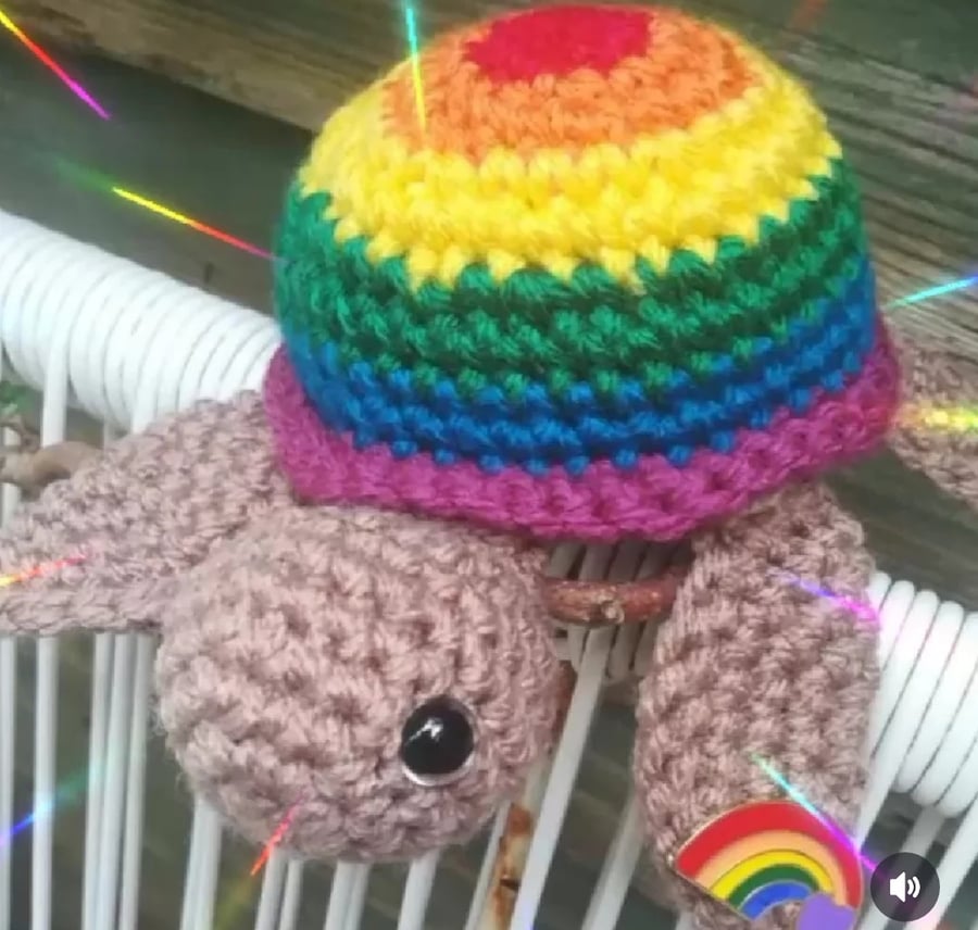 Small Crochet Custom Turtle 