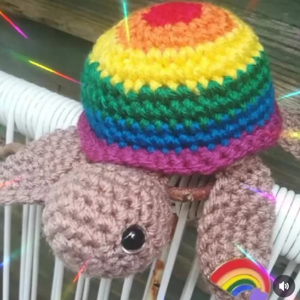 Small Crochet Custom Turtle 