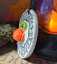 Fancy ceramic pumpkin hanging decoration - Image 3