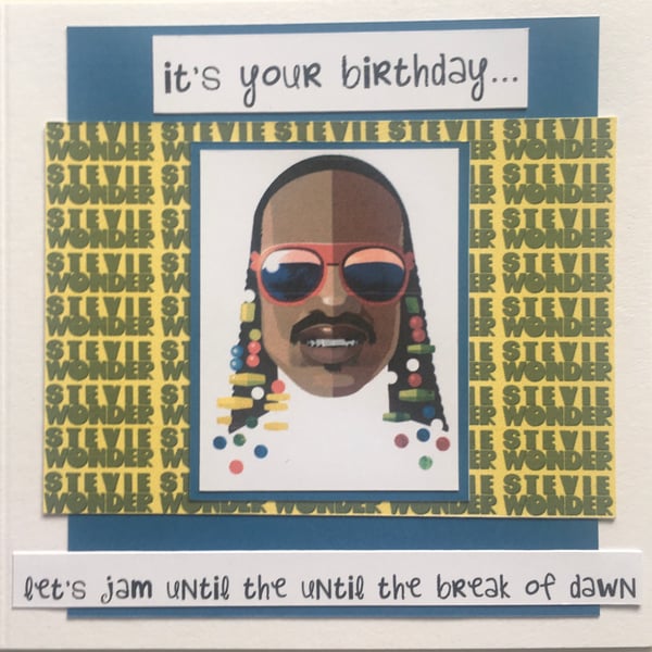 It’s your birthday card - for Stevie Wonder fan