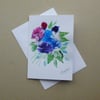 original hand painted blank greetings card  (ref FA 302 P1 )