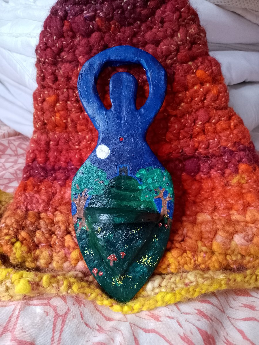 Glastonbury Goddess crystal shelf