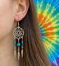 Silver Dream Catcher Earrings - Image 3