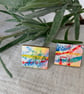  Rainbow coloured Stainless steel post earrings. - Image 3