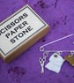 Scissors paper stone brooch - Image 3