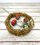 Spun Cotton Mushrooms in Grapevine Hoop Red - Image 8