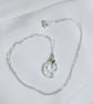 Sterling Silver Sea Snail Crystal Necklace