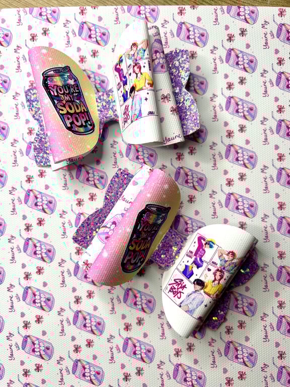 K-pop soda pop hair bows 