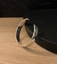 "Cascade" - Heavy Sterling Silver Torc Bangle - Made to any size - 11mm x 3mm