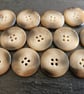 1" 25mm 40L Polyester Horn Buttons x 6 pieces - Image 1