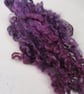 20g Naturally Dyed Dark Violet Purple Masham Locks - Image 1