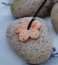 Sale-Orange daisy necklace - Image 1