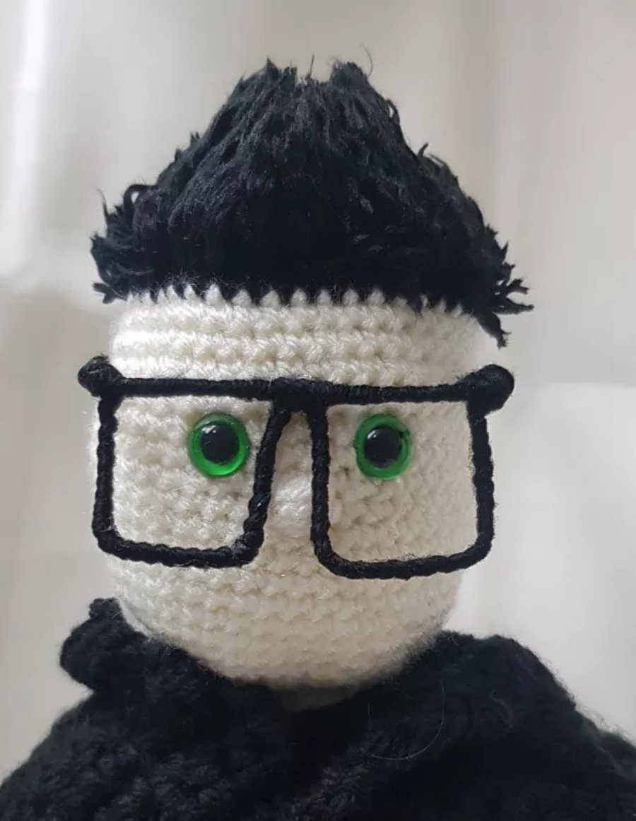 Zak bagans ghost adventures crocheted doll, ghost adventures merch
