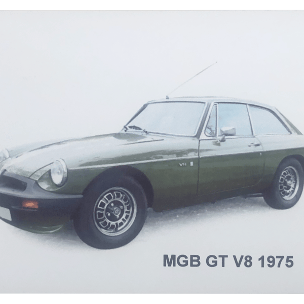 MGB GT V8 1975 - Aluminium Plaque - A5 or 203x304mm
