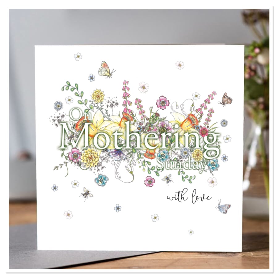 On Mothering Sunday Greeting card