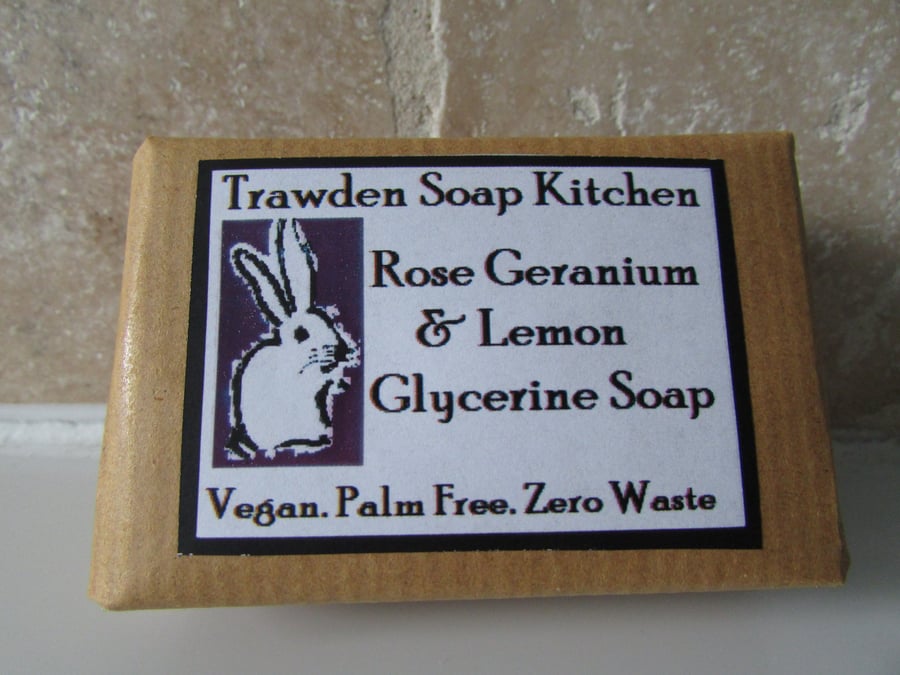 Rose Geranium & Lemon Soap 