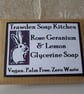 Rose Geranium & Lemon Soap  - Image 1