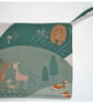 Bear Pot Holder Oven Grab Pad Kitchen Mat Deer Fox Chef's Pad Green and Brown - Image 1