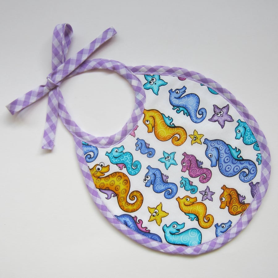 SALE First Size Babies Seahorse and Starfish Bib % to Ukraine