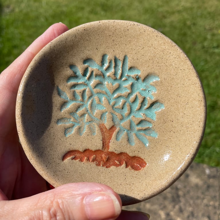 NEW! Tree of Life stoneware trinket dish