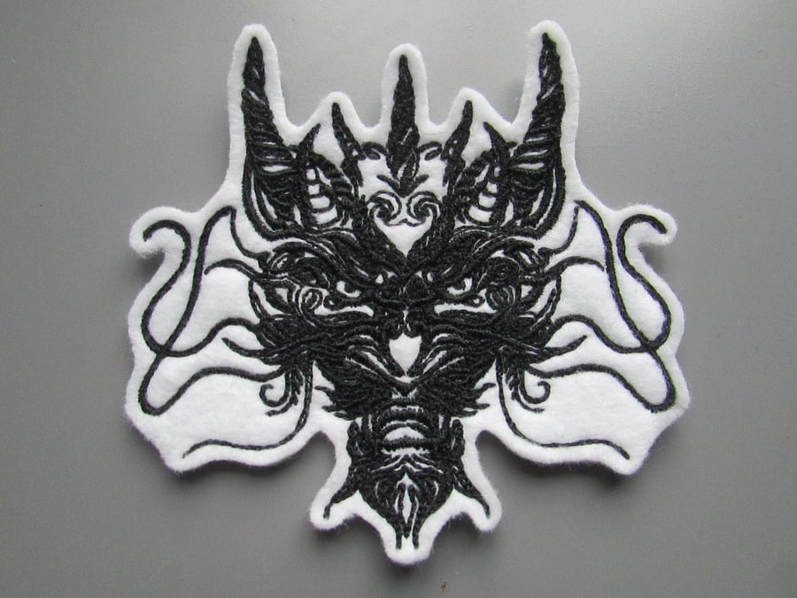 Dragon Embroidered Sew on Applique Patch