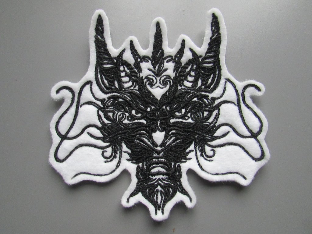Dragon Embroidered Sew on Applique Patch