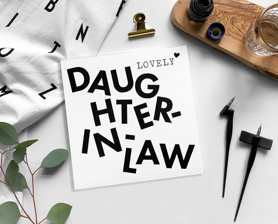 DAUGHTER-IN-LAW Birthday card - Blank card