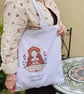 Katherine of Aragon Tote Bag – "Katherine is My Queen" – Organic Cotton Tudor Gi - Image 1
