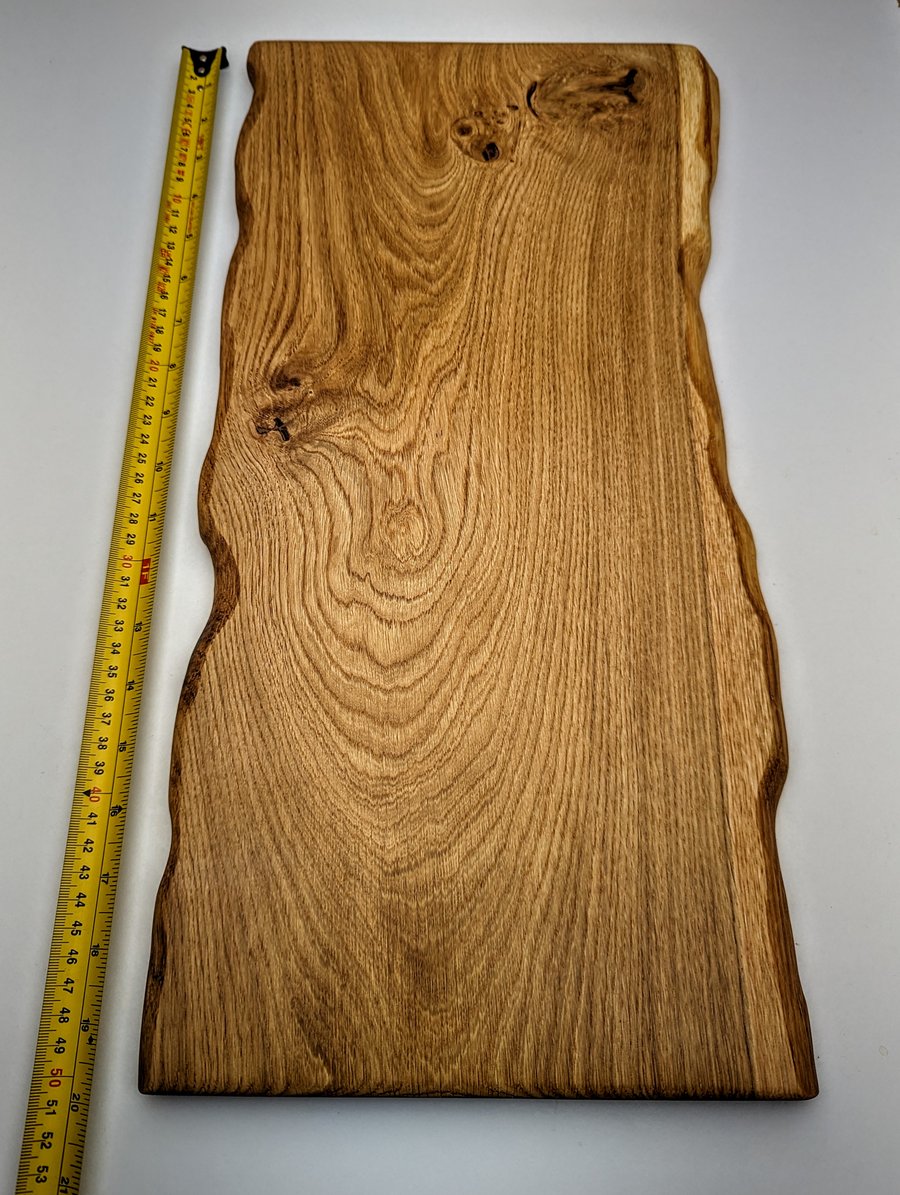 70x40x4cm Live Edge Oak Chopping Board, James Martin style