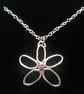Delicate daisy ruby necklace - Image 4