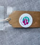 Cream Gift Tag with Tiny Knitted Jumper, gifts for NEW BABIES or KNITTERS - Image 3
