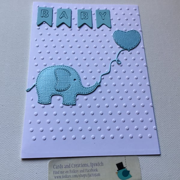 New baby card. New baby boy card. New baby. CC539