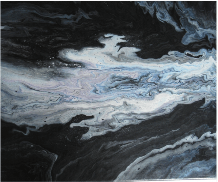 "Astral Flow" Original Handmade Acrylic Canvas Painting Gift Idea
